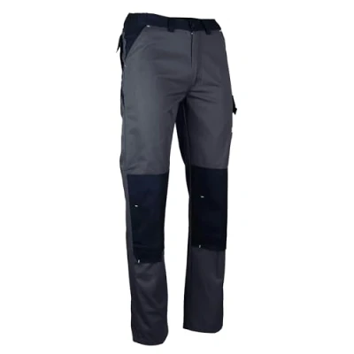 Image de LMA Sulfate Pantalon de Sécurité Protection Multipoche Norme EN 14404 niveau 1 Transfert Rétroréfléchissant Gris Sombre et Noir Taille 50