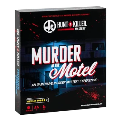 Image de Chassez Un mystère Tueur au Motel Jeu immersif de Utilisez Les preuves réalistes et Documents pour Attraper Le Tueur. 1 à 5 Joueurs âgés 14 Ans Plus