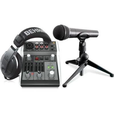 Image de Kit Behringer PODCASTUDIO 2 USB Studio d&#039;Enregistrement Complet pour Podcasts et Productions Audio