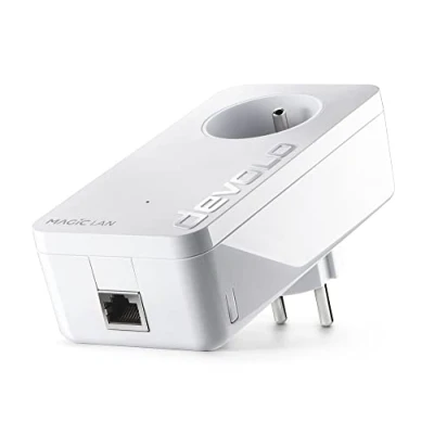 Image de Devolo Magic 2 LAN 2400 Mbit/s Ethernet/LAN Blanc 1 pièce(s) Adaptateurs réseau CPL (2400 Mbit/s, IEEE 802.1p,IEEE 802.3,IEEE 802.3ab,IEEE 802.3u,IEEE 802.3x, Gigabit Ethernet