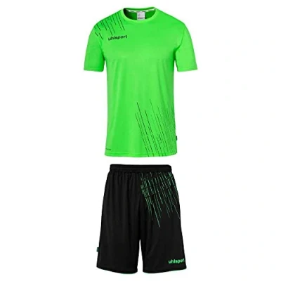 Image de uhlsport Garçon Score 26 Set Jeu De Maillots Football Complet, Vert Fluo/Noir, 12 Ans EU