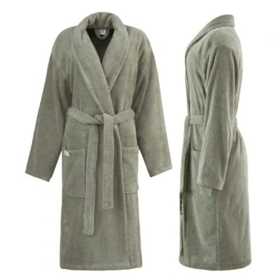 Image de PandaHome Peignoir de bain pour homme et femme 100 % coton En tissu éponge Chaud douillet Séchage rapide Doux absorbant 400 g/m², vert, L