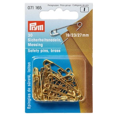 Image de Prym Épingles De Sûreté Ms N 3/0 1 Ass. Couleur Or 19/23/27 Mm