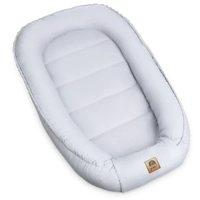 Image de PIMKO réducteur de lit bébé 2 côtés Cocon Baby Nest Nourrissons cocons pour Nouveau né Nid Gris avec rabat