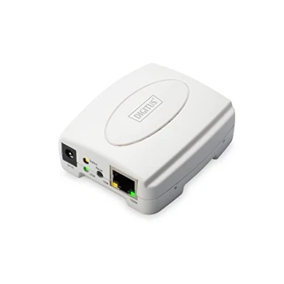 Image de Assmann DIGITUS Serveur d&#039;impression, Fast Ethernet, 1 x USB 2.0 Blanc. DN 13003 2