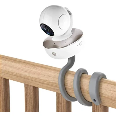 Image de Holaca Support Universel pour Arlo/Motorola Baby Monitor/Nannio Monitor/HelloBaby Multifonction Toutes Les Autres caméras avec à vis 1/4 sans Outils ni dommages muraux (Gris)