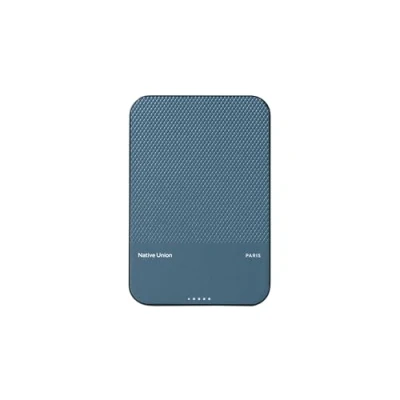 Image de Native Union (Re)Classic Power Bank Chargeur portable magnétique compatible MagSafe 5000mAh 15W Câble USB C inclus pour iPhone 16, 16 Plus,16 Pro, 16Pro Max, AirPods et plus encore(Bleu marine)