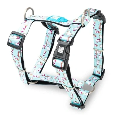 Image de Max &amp; Molly Harnais pour Chien en Forme de H, Ultra Confortable Néoprène Grands Chiens, Unicorn/L, Rembourré, Sûr Léger Confort Votre fidèle Compagnon