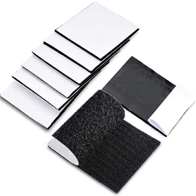 Image de TEUVO 6 Paires Scratch Autocollant, 11 CM Large et 15 Long Adhésif pour Bricolage, Applications de Fixation, Montage D&#039;accrochage à la Maison Bureau