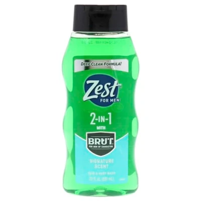 Image de Zest Mens 2 in 1 Body Wash for Men Cleanses Hair and Refreshing Scent Hydrating Soap Ideal All Skin Types 532 ml