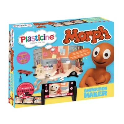 Image de Plasticine P L A S T I C N E Morph Kit d&#039;animation Créez Vos Propres Films &amp; Chas Stop Motion, Comprend Un Ensemble de Table, des Accessoires scène, l&#039;argile à Modeler et Une