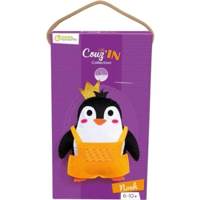 Image de Avenue Mandarine KC147C Kit Créatif Couture Enfant Doudou à Coudre Little Couz&#039;IN À partir de 6 Ans Noah