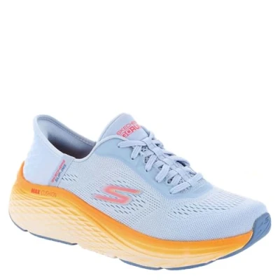 Image de Skechers Performance MAX Cushioning Elite 2.0 Chaussures de running neutres, Femme, Taille: 37, Blue textile/orange trim Textile