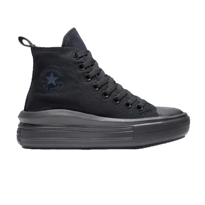 Image de Converse Chuck Taylor ALL STAR MOVE Baskets montantes pour enfants, Taille: 37.5, Black Matière synthétique