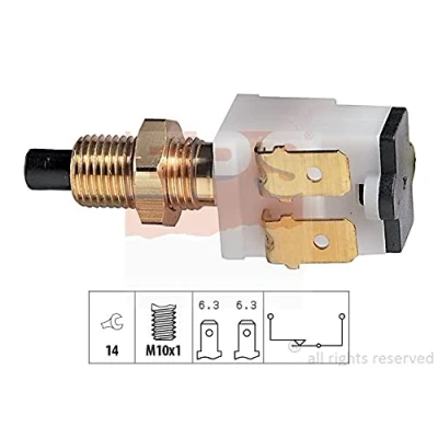 Image de EPS 1.810.008 Interrupteur des feux de freins mécanique M10x1 Made in Italy OE Equivalent RENAULT: 4 Break, R5 3/5 portes