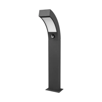Image de LED luminaire extérieur Lennik (Moderne) en Noir Aluminium (1 lampe,à), Borne lumineuse, pour socle