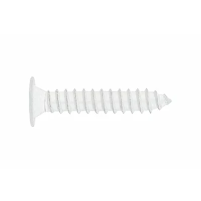 Image de Index Fixing Systems CP B Lot de 500 vis à tôle avec tête extra plate et empreinte Phillips (revêtement zingué, 4,2 x 22 mm) couleur blanche