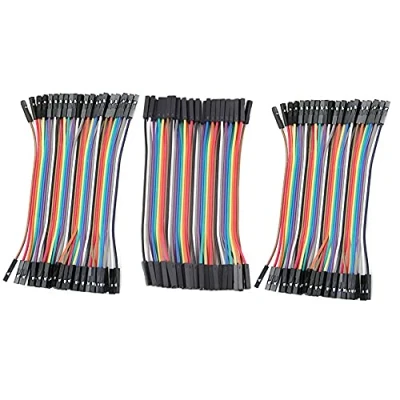 Image de Aihasd 120PCS 10cm Femelle à Dupont fil Cavalier Câble pour Arduino Breadboard