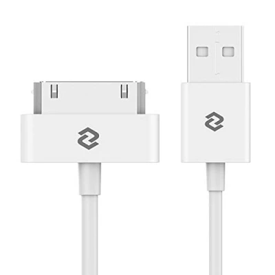 Image de JETech Câble Compatible iPhone 4 4s, 3G 3GS, iPad 1 2 3, iPod, Sync Data USB, 1m, Blanc