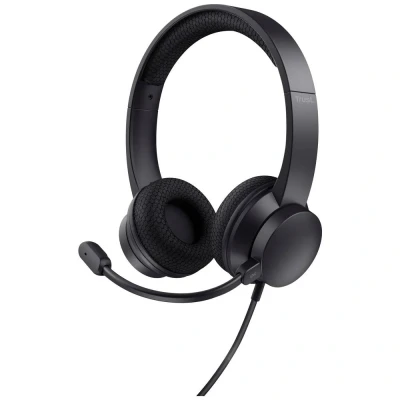 Image de Trust HS 260 Casque Avec fil Minerve Bureau/Centre d&#039;appels USB Type A Noir Neuf