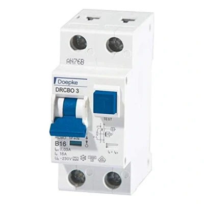Image de Disjoncteur différentiel Doepke Fi Ls Combi Drcbo3 10 A kA Fibre de verre