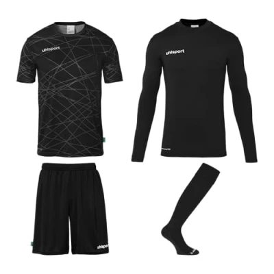 Image de uhlsport Prediction Torwart Set Ensemble Maillot, Noir, 8 9 Ans Mixte