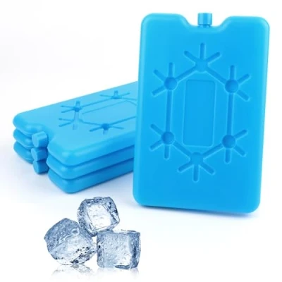 Image de 4 Pièces Bloc Glace pour Sac Isotherme,Elément de refroidissement,Bloc Isotherme,glacière et glacière, Accumulateur Froid,pour voyage Camping aliments réfrigérés, boissons
