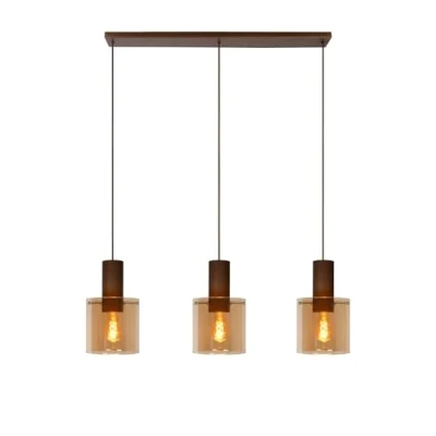 Image de Lucide Toledo lampe suspendue 100 x 20 165 cm ambre