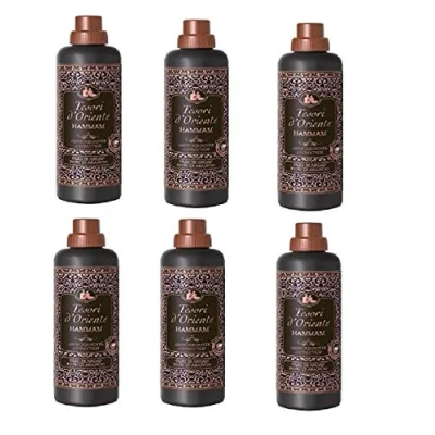 Image de Tesori d&#039;oriente Lot de 6 bouteilles d&#039;assouplissant à l’huile d&#039;argan et orange, 750 ml