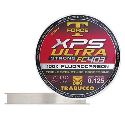 Image de Trabucco XPS Ultra Strong FC 403 T Force 50 m 0.164 mm Fluorocarbone Ligne de Pêche Invisible Mer Eau Douce Spinning Carnassiers