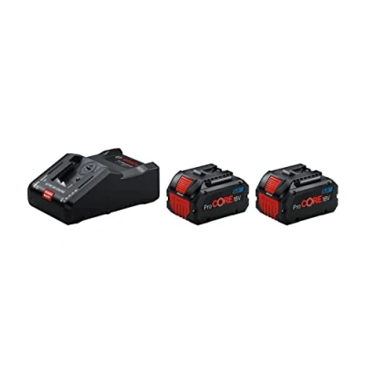 Image de Bosch Professional 18V System Set de batteries (2x ProCORE18V 8.0Ah + chargeur rapide GAL 160 C module Connectivity GCY 42, dans boîte carton)