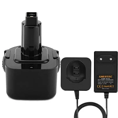 Image de Shentec 12V 3.5Ah Ni MH Remplacement pour Batterie dewalt DC9071 DE9071 DW9072 DE9074 DE9075 DE9501 DW9071 DE9037 DE9072 152250 27 397745 01 and One Chargeur