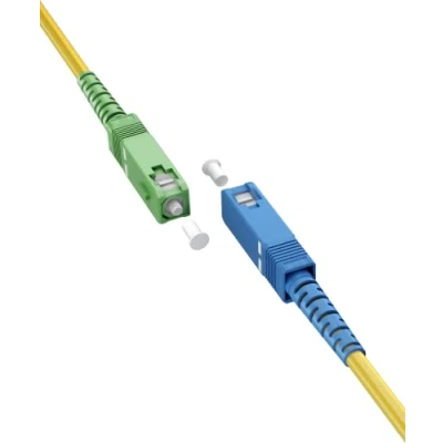 Image de Goobay 59662 câble InfiniBand et à fibres optiques 10 m SC FTTH Jaune Neuf