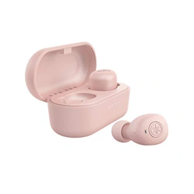 Image de Écouteurs bluetooth Yamaha TW E3B intra auriculaires sans fil en rose 6 heures d&#039;autonomie une seule charge Étanchéité IPX5 Boîtier de inclus