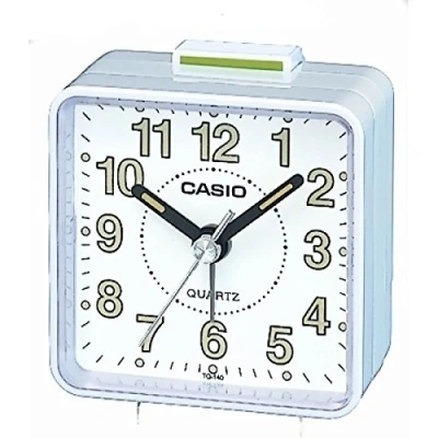 Image de Casio TQ 140 7EF Réveil Quartz Analogique Alarme, Blanc