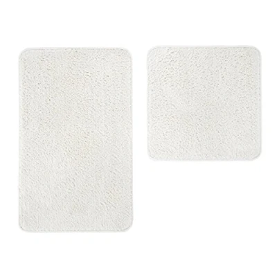 Image de andiamo Tapis de Bain rectangulaire en Microfibre certifié Öko Tex 100, Polyester, Crème/Blanc., Set 1x 50 x 80 cm +