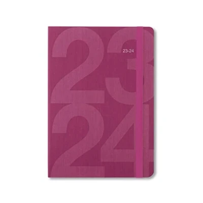 Image de Letts Block Agenda académique, A5, Semaine sur deux pages, 23.24, Rose
