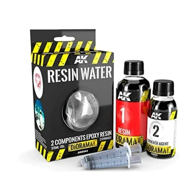 Image de (AK8043) AK Interactive Resin Water 2 Part Epoxy 375ml