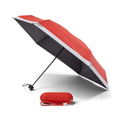 Image de Copenhagen.Design Pantone Umbrella Travel foldable in Box with keychainstrap, Red