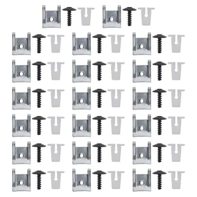 Image de Create idea Lot de 60 clips fixation à vis N90775001 avec écrous verrouillage extensibles, œillets, Torx, en U pour passage roue, pare chocs, panneaux