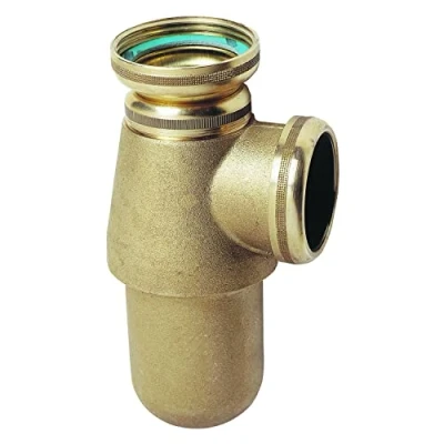 Image de Wirquin SL501C Siphon d&#039;évier classique ⌀40 mm en laiton réglable hauteur, blanc
