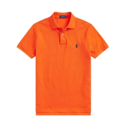 Image de T shirt RALPH LAUREN Polo Custom Slim Mesh Orange Homme/Adulte