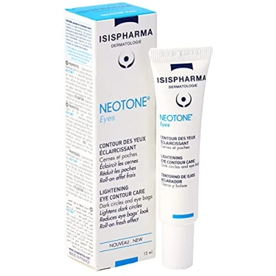 Image de ISISPHARMA NEOTONE EYES Contour des Yeux Éclaircissant avec Extrait de Licorice et Acide Hyaluronique Roll On Pigmentaires, Eclaircit les Cernes Décongestionne Poches Produit Français (