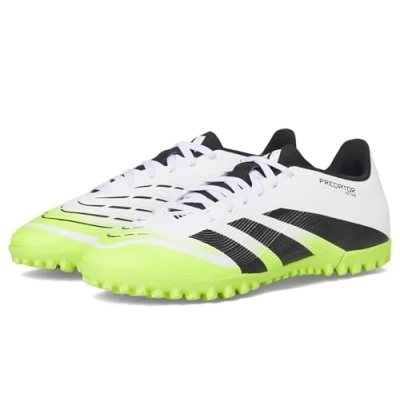 Image de adidas Mixte Predator Club Turf Football Boots Chaussures, FTWR White/Core Black/Lucid Lemon, 47 1/3 EU