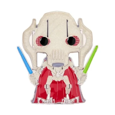 Image de Funko Pop! Large Enamel Pin Star Wars: General Grievous Chase Général GrievousPin en Émail Broche Fantaisie Mignonne à Collectionner pour Les Sacs Dos et