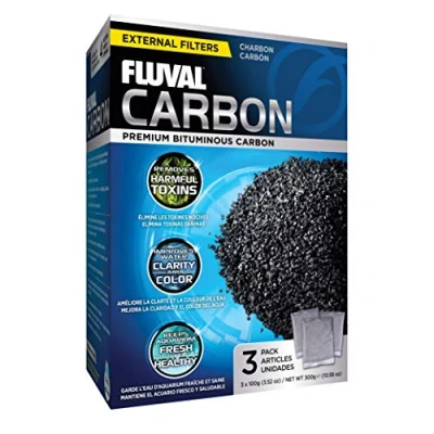Image de Fluval Média de Filtration 3x100 g Charbon