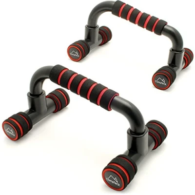 Image de CampTeck U6664 Poignée de Pompes avec Mousse Antidérapantes Barres Push Up pour Press Pectorale Poitrine, Musculation, Fitness, Gym 1 Paire