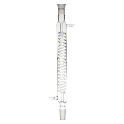Image de Labasics Condensateur Graham en Verre Borosilicaté, Condenser de Laboratoire avec Joint 24/40 et Longueur Gaine 300mm