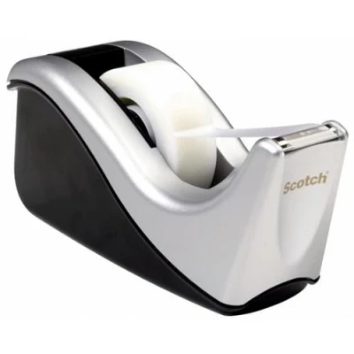 Image de Scotch Desktop Tape Dispenser Two Tone Silvertech