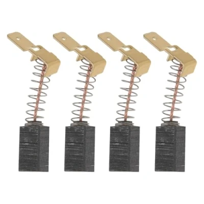 Image de eMagTech Lot de 2 paires balais carbone pour scie à onglet compatibles avec DeWalt DW700 DW701 DW707 DW707E 18 x 10 6,5 mm